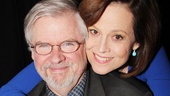 Longtime friends Christopher Durang and Sigourney Weaver share an intimate moment celebrating their latest collaboration.