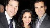 Broadway's Daphne Rubin-Vega gets between her husband Tommy Costanzo (l.) and cousin, producer Joseph Aldo.