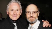 Frequent first-nighter Victor Garber puts an arm around Vanya star David Hyde Pierce.