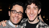 A year after opening night, Newsies choreographer Christopher Gattelli and cast member Ben Fankhauser still look elated.