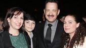 Tom Hanks and Maura Tierney steal some time with Alice McAlary and her youngest son, Quinn.