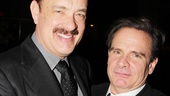 Tom Hanks reunites with his Bosom Buddies co-star Peter Scolari, who also stars in Lucky Guy.
