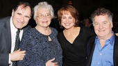 Richard Kind chats up Deirdre Lovejoy (with her mother) and Peter Gerety at Gotham Hall.