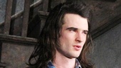 Tom Sturridge has an emotional moment during the curtain call.  
