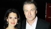 Alec Baldwin comes in close for a photo with his wife, Hilaria Thomas. 