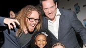 Matilda Audience Choice Award winners Tim Minchin and Bertie Carvel surround “the revolting children” from Annie, Tyrah Skye Odoms and Emily Rosenfeld. Adorable! 