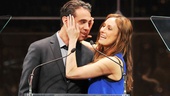 Laura Benanti and Bobby Cannavale get handsy as they prepare to announce the final award of the evening for Favorite Musical. While on the topic, Cannavale valiantly declared, “I would dance the shit out of Fosse!”