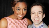 Pippin star Patina Miller wraps an arm around the always delightful Rob McClure (Chaplin).