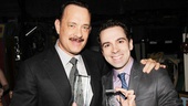 Lucky Guy's Tom Hanks and Chaplin's Rob McClure show off their Theatre World Awards. Congrats, gentlemen!