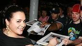 Photo Op - Hairspray movie premiere in New York - Nikki Blonsky (signing autographs)