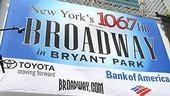 Photo Op - Broadway in Bryant Park 07-26-07 - stage backdrop with sponsors
