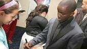 Photo Op - Hairspray sing-a-long launch - Elijah Kelley (signing poster)