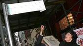 Photo Op - Chita Rivera at Forbidden Broadway - Chita Rivera (w/covered sign)
