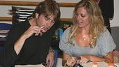 Photo Op - Cry-Baby Rehearsal - James Snyder - Elizabeth Stanley w/script