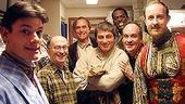 Photo Op - Thanksgiving Day Parade by Sutton Foster - chorus men in hallway