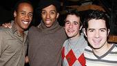 Photo Op - Hairspray holiday party 2007 - Travis Robertson - Duane Cooper - Noah Rivera - Ryan Chotto