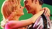 Photo Op - Xanadu TV commercial shoot - Kerry Butler - Cheyenne Jackson -  kiss 1