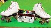 Photo Op - Xanadu TV commercial shoot - skates 