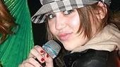 Photo Op - Miley Cyrus at Mamma Mia! - Miley Cyrus (microphone)