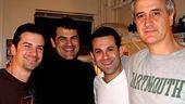 Photo Op - Holidays at Jersey Boys - Dominic Nolfi - Peter Gregus - Eric Gutman - Mark Lotito