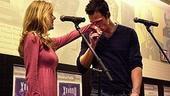 Xanadu CD Signing - Kelly Butler - Cheyenne Jackson (kissing hand) 