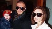 Beckham Family at Little Mermaid - Victoria Beckham - David Beckham - son Cruz