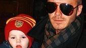 Beckham Family at Little Mermaid - David Beckham - son Cruz