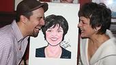 Priscilla Lopez Caricature at Sardi's - Priscilla Lopez - Lin-Manuel Miranda (laughing)