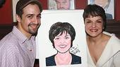 Priscilla Lopez Caricature at Sardi's - Priscilla Lopez - Lin-Manuel Miranda (smiles)