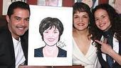 Priscilla Lopez Caricature at Sardi's - Priscilla Lopez - Carlos Gomez - Mandy Gonzalez