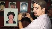 Priscilla Lopez Caricature at Sardi's - Lin-Manuel Miranda (camera)