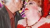 Ted Danson Visits Hairspray - Ted Danson - George Wendt (kissing)