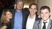 Broadway babies Celia Keenan-Bolger and John Ellison Conlee pose with Bloody choreographer Danny Mefford and friend. 