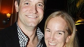 His onstage marriage may be rocky, but Matt Letscher is all smiles in an opening night snapshot with his real-life wife, Jennifer. 