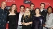 All hail the cast of Angels in America! Frank Wood, Robin Weigert, Christian Borle, Zoe Kazan, Zachary Quinto, Robin Bartlett, Bill Heck and Billy Porter make their entrance at the epic play’s opening night party.