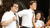 Mormon opens - Josh Gad - Andrew Rannells - Nikki M. James