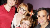 Jim Parsons, Ellen Barkin and Joe Mantello pose for a picture for the one and only Dr. Ruth Westheimer! 
