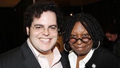 Book of Mormon funnyman Josh Gad poses with fellow comedian and Sister Act producer Whoopi Goldberg. 