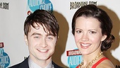 How to Succeed's Daniel Radcliffe and Rose Hemingway have their fingers crossed for the big night.