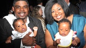 Porgy and Bess’ NaTasha Yvette Williams (who plays Mariah) and her husband, Gregory Lee, proudly show off their adorable children, Nile and Mackenzie (who alternate appearing in the musical.) 