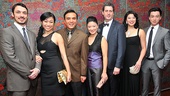 Stephen Pucci, Angela Lin, Larry Lei Zhang, Jennifer Lim, Gary Wilmes, Christine Lin and Johnny Wu are happy to get cozy for a full-cast photo. 