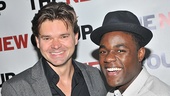 Elated co-stars Hunter Foster and Vladimir Versailles share an opening night snapshot.