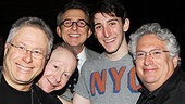 Composer Alan Menken, lyricist Jack Feldman, Disney Theatrical Group President Thomas Schumacher, actor Ben Fankhauser and librettist Harvey Fierstein lend their amazing talents to Newsies. 