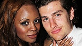 Krystal Joy Brown enjoys the fete with her handsome beau at the Copacabana shindig. 