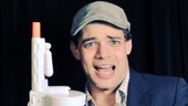 Gun or newscap: who can choose? Bonnie & Clyde and Newsies star Jeremy Jordan better take both.