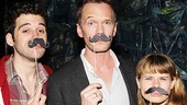 Neil Patrick Harris challenges Adam Chanler-Berat and Celia Keenan-Bolger to a spirited Black Stache-off!