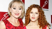 Honoree Bernadette Peters looks smashing as she poses side by side with another lovely lady in red, End of the Rainbow Tony nominee Tracie Bennett. Congratulations, Bernadette!
