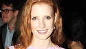 Academy Award nominee Jessica Chastain, who is gearing up to star in The Heiress, looks divine in violet.