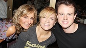 Mamma Mia! stars Judy McLane and Felicia Finley get close to Jersey Boys’ Quinn VanAntwerp.