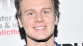 Spring Awakening hunk Jonathan Groff takes in the festivities at the Public Theater. (He appeared in the Public’s production of Hair in 2007.)